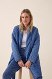 Longline Quilted Jacket, CHAMBRAY - alternate image 6