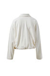 Elke Collared Tie Top, BUFF - example image 3