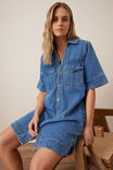 Sammy Relaxed Shirt Dress, FRESH INDIGO - alternate image 4