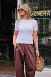 Luella Rib Tee, WHITE - example image 5
