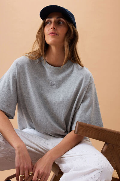 Phoebe Premium Tee, GREY MARLE
