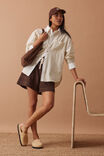 Peta Oversized Shirt, SUNNY YELLOW STRIPE WHITE COLLAR - alternate image 4