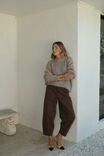 Lofty Knit Crew, TAUPE FLECK - alternate image 3
