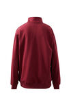 Lonny Oversized Half Zip Sweat, BURGUNDY - alternate image 2