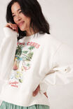 Cropped Slouchy Crew, HOTEL CERES PRINT - alternate image 5