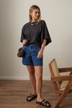 Lucy Relaxed Sleeve Tee, PHANTOM - alternate image 5