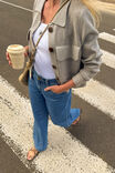 Soft Knit Collared Cardi, GREY MARLE - alternate image 4