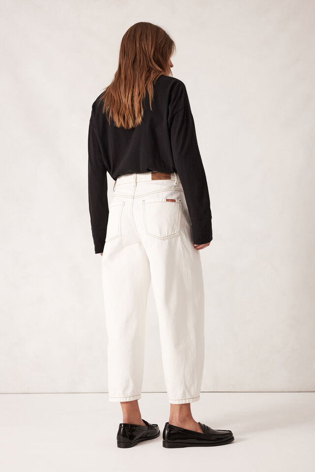 Tapered Barrel Jean, FRESH ECRU
