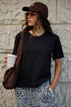 Stevie Slouchy Tee, BLACK - alternate image 2
