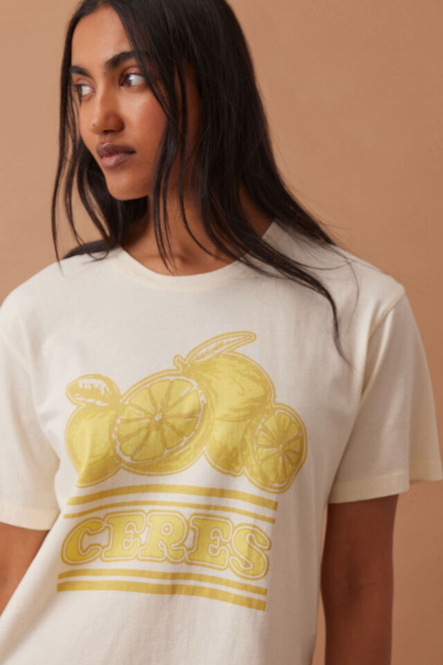 Stevie Slouchy Tee, SUMMER STONE/CERES CITRUS