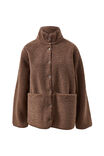 Teddy Jacket, CHOCOLATE - alternate image 2