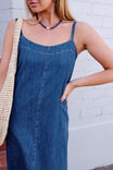 Remy Strappy Midi Dress, TRUE INDIGO - example image 4