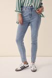 Slim Leg Jean In Organic Cotton, VINTAGE BLUE - alternate image 4