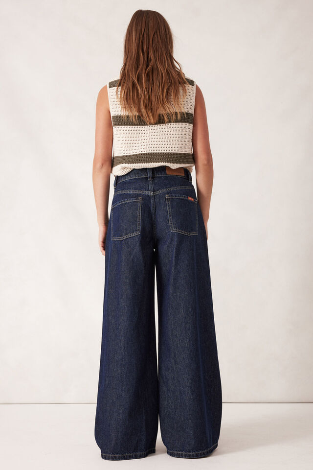 Drew Soft Wide Jean, MIDNIGHT