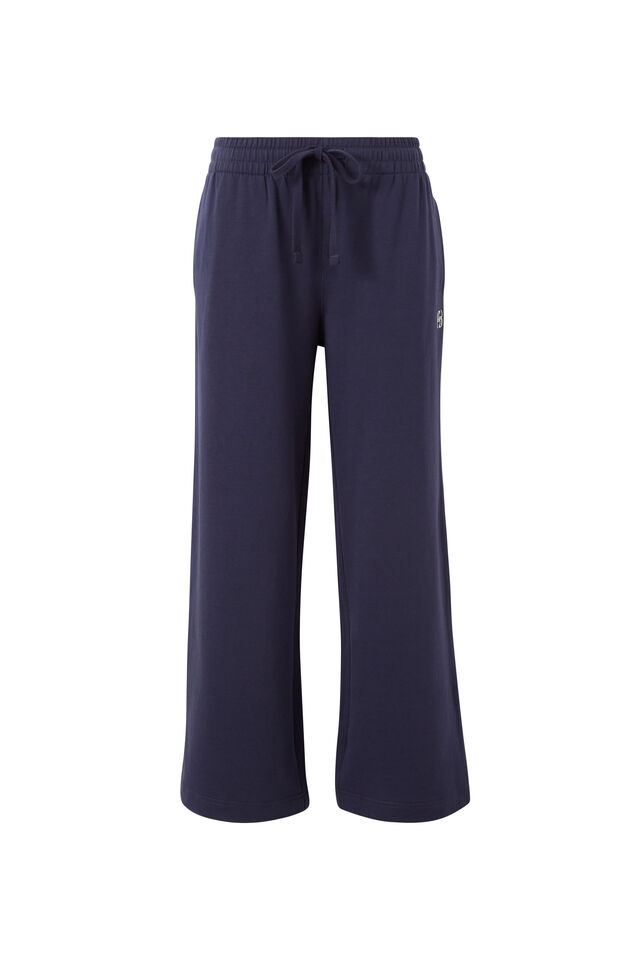 Wide Leg Terry Trackpant, NEW NAVY