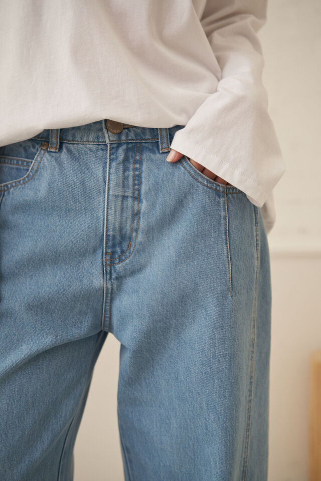 Demi Barrel Jean, VINTAGE BLUE