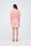 Doublecloth Utility Dress In Organic Cotton, WASHED PINK - alternate image 3