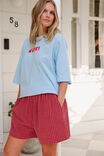 Mila Short, TEXTURED RED CHECK - example image 4