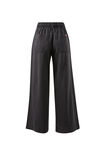 Andie Wide Leg Drawstring Pant, WASHED BLACK - example image 3