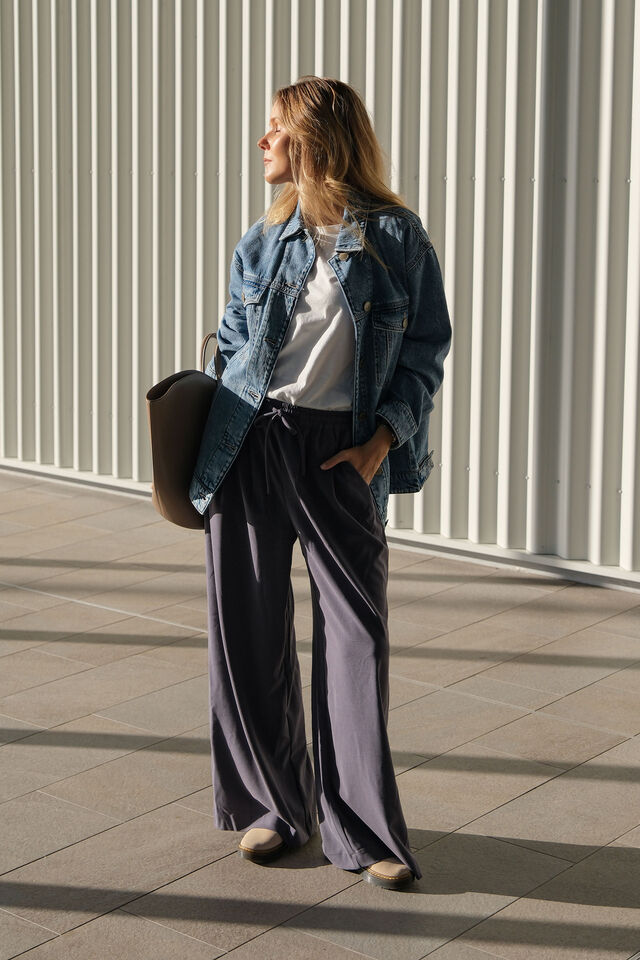 Oversized Denim Trucker, VINTAGE BLUE