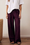 Izzie Pinstitch Pant, BURGUNDY - example image 6
