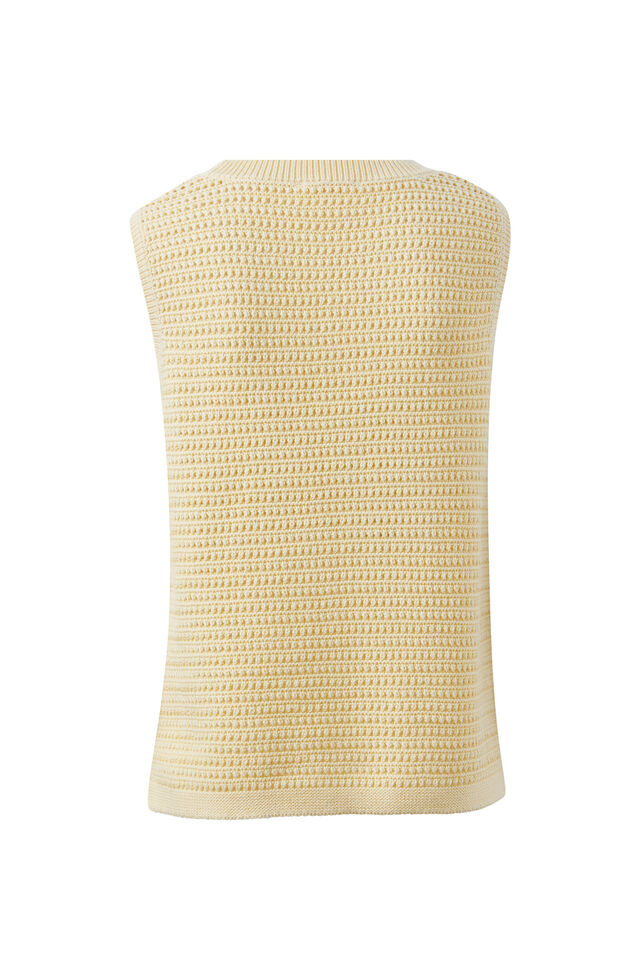 Maddy Mesh Knit Tank, NEW BUTTER