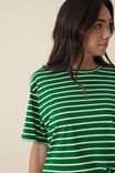 Stevie Slouchy Tee, WINTER GREEN/VANILLA - alternate image 4