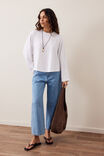 Jordi Slouchy Top, WHITE - example image 5