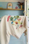 Cropped Slouchy Crew, HOTEL CERES PRINT - alternate image 6