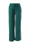 Gigi Wide Leg Terry Trackpant, PINE GREEN SIDE STRIPE - alternate image 2