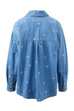 Embroidered Denim Shirt, VINTAGE BLUE FLOWER - alternate image 3