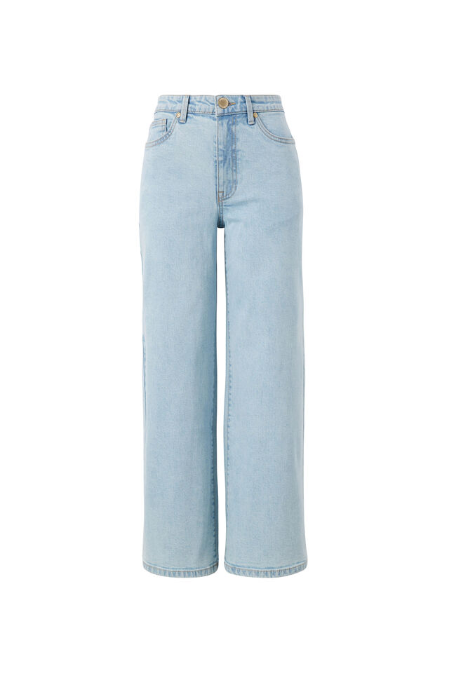 Core Wide Leg Jean, LIGHT VINTAGE BLUE