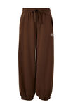 Barrel Leg Trackpant, CHOCOLATE - alternate image 2