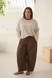 Bella Barrel Pant, BRUNETTE - example image 4