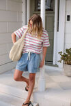Darcy Relaxed Everyday Short, WASHED VINTAGE BLUE - example image 4