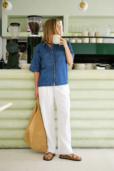 Noa Short Sleeve Shirt, FRESH INDIGO