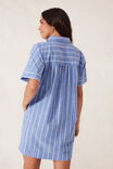 Mini Shirt Dress, OXFORD BLUE WHITE TWIN STRIPE - alternate image 4