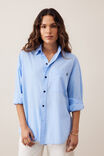 Peta Oversized Shirt, SKY BLUE - example image 6