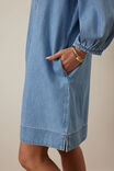 Lenny Mini Dress, VINTAGE BLUE - alternate image 6