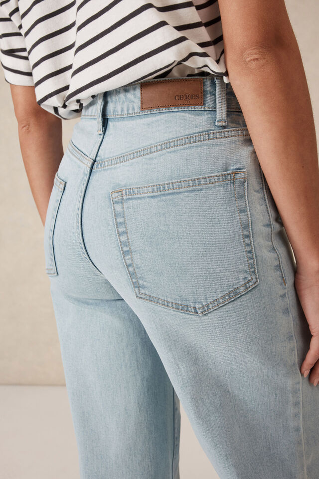 Core Wide Leg Jean, LIGHT VINTAGE BLUE