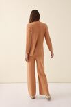 Soft Knit Wide Leg Pant In Recycled Blend, WINTER ORANGE - alternate image 3