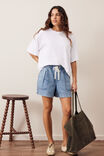 Darcy Relaxed Everyday Short, WASHED VINTAGE BLUE - example image 5