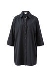Anna Shirt Dress, BLACK - alternate image 2