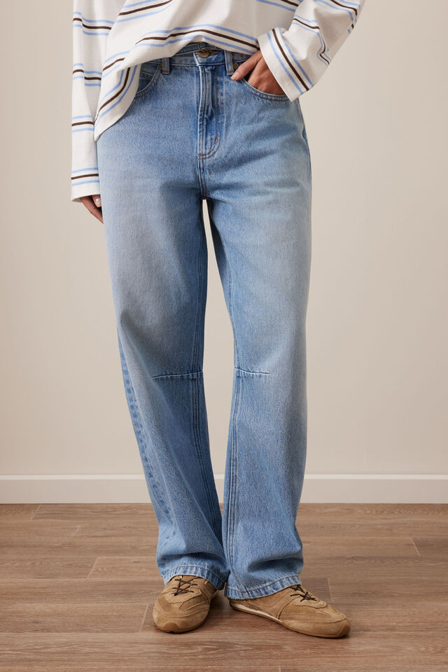 90S Barrel Jean, VINTAGE BLUE
