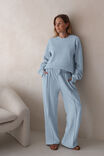 Gracie Relaxed Pin Tuck Trackpant, CHALK BLUE - alternate image 4