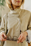 Rowan Longline Jacket, STONE - example image 4