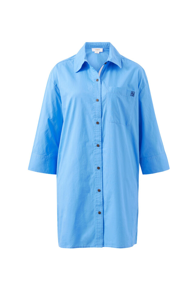 Anna Shirt Dress, AMALFI BLUE