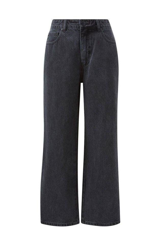 Frankie Loose Straight Jean, WASHED BLACK