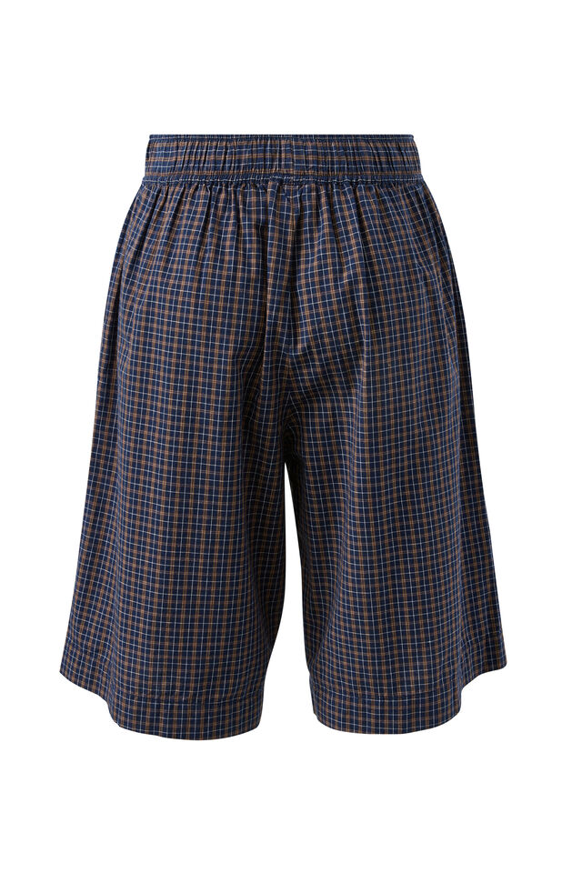 Essie Bermuda Short, NAVY CHECK