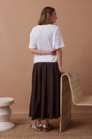 Florence Maxi Skirt, CHOCOLATE - alternate image 3